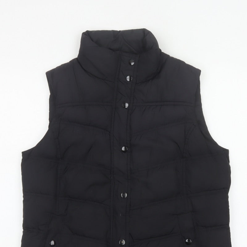 Cherokee Women Black Size 14 Padded Puffer Waistcoat