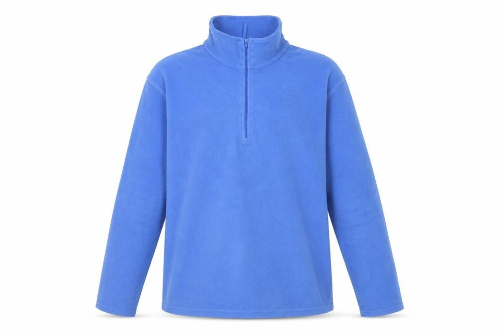 Mountain Warehouse Men Blue L 1/4 Zip Fleece Pullover Sweatshirt