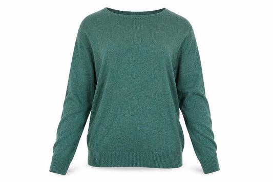 South Coast Women’s Green Size 10 Crew Neck Lightweight Knit Jumper