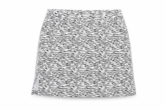 Green Lamb Women's Black White UK 10 Zebra Print Mini Pencil Skirt