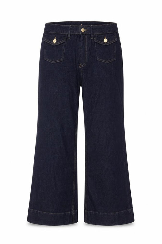 Marks and Spencer Women Blue Size 14 Flared High Rise Jeans
