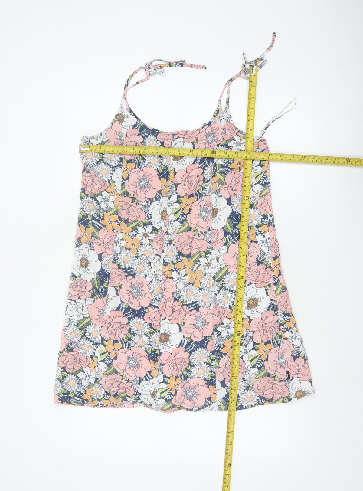 Vans Women's Multicoloured Floral Halter A-Line Mini Dress Size M