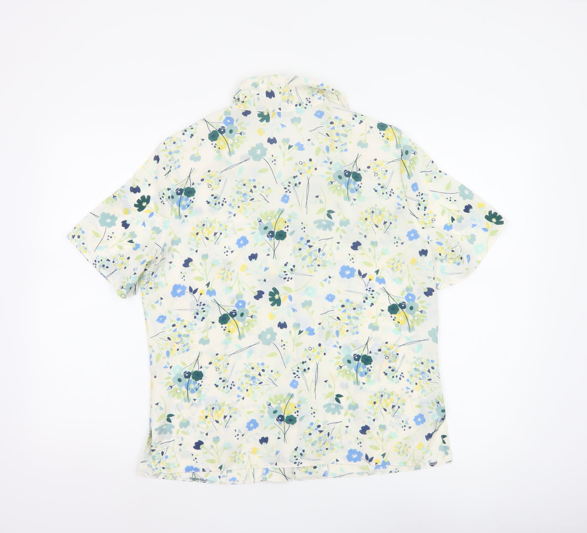 Honor Millburn Women’s Multicoloured Floral Button-Up Blouse Size 12