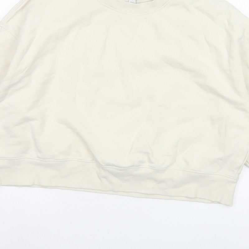 Marks and Spencer Women Ivory L Pullover Balloon Sleeve Sweatshirt