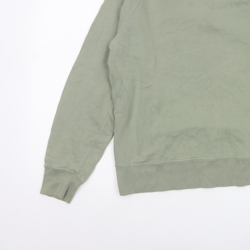 Uniqlo Men’s Green S Crew Neck Pullover Cotton Sweatshirt