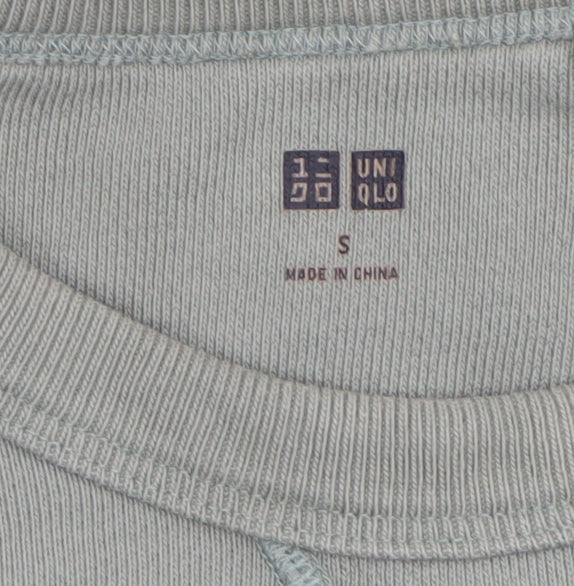 Uniqlo Men’s Green S Crew Neck Pullover Cotton Sweatshirt