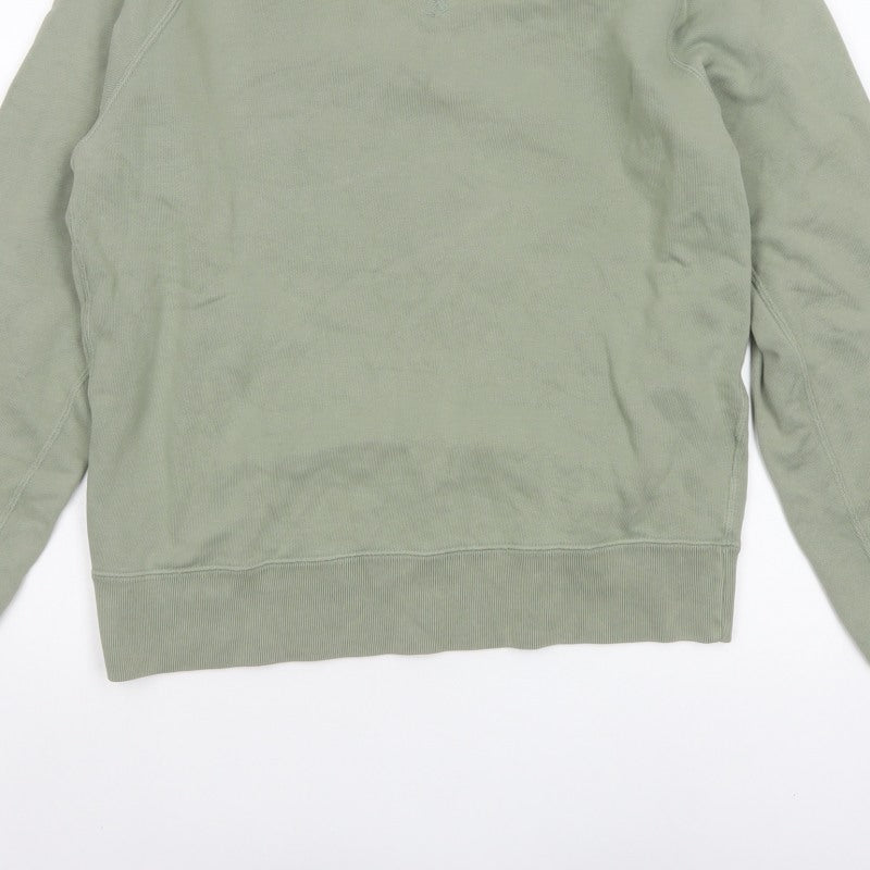 Uniqlo Men’s Green S Crew Neck Pullover Cotton Sweatshirt