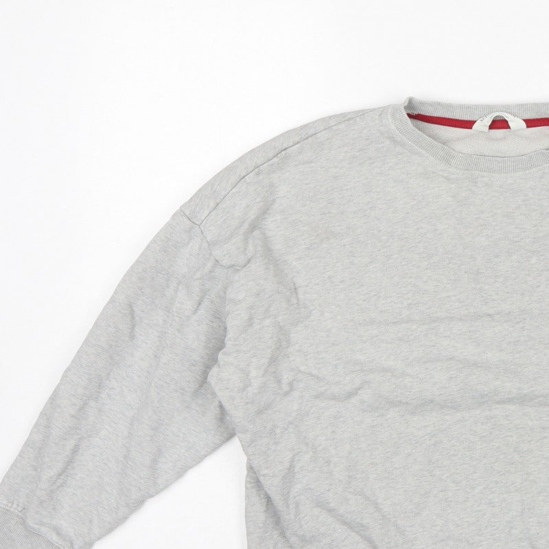 Marks and Spencer Grey Bear Varsity Sweatshirt Size 4 Teen Crew Neck