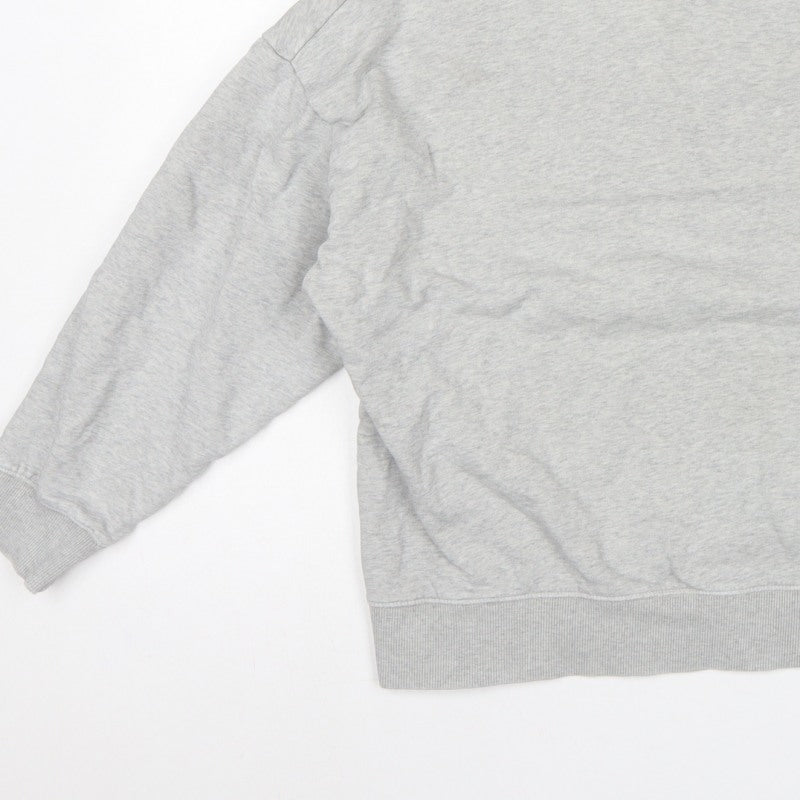 Marks and Spencer Grey Bear Varsity Sweatshirt Size 4 Teen Crew Neck