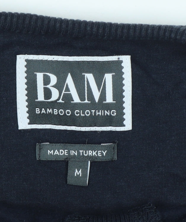 BAM Men’s Navy M Crew Neck Pullover Bamboo Sweatshirt
