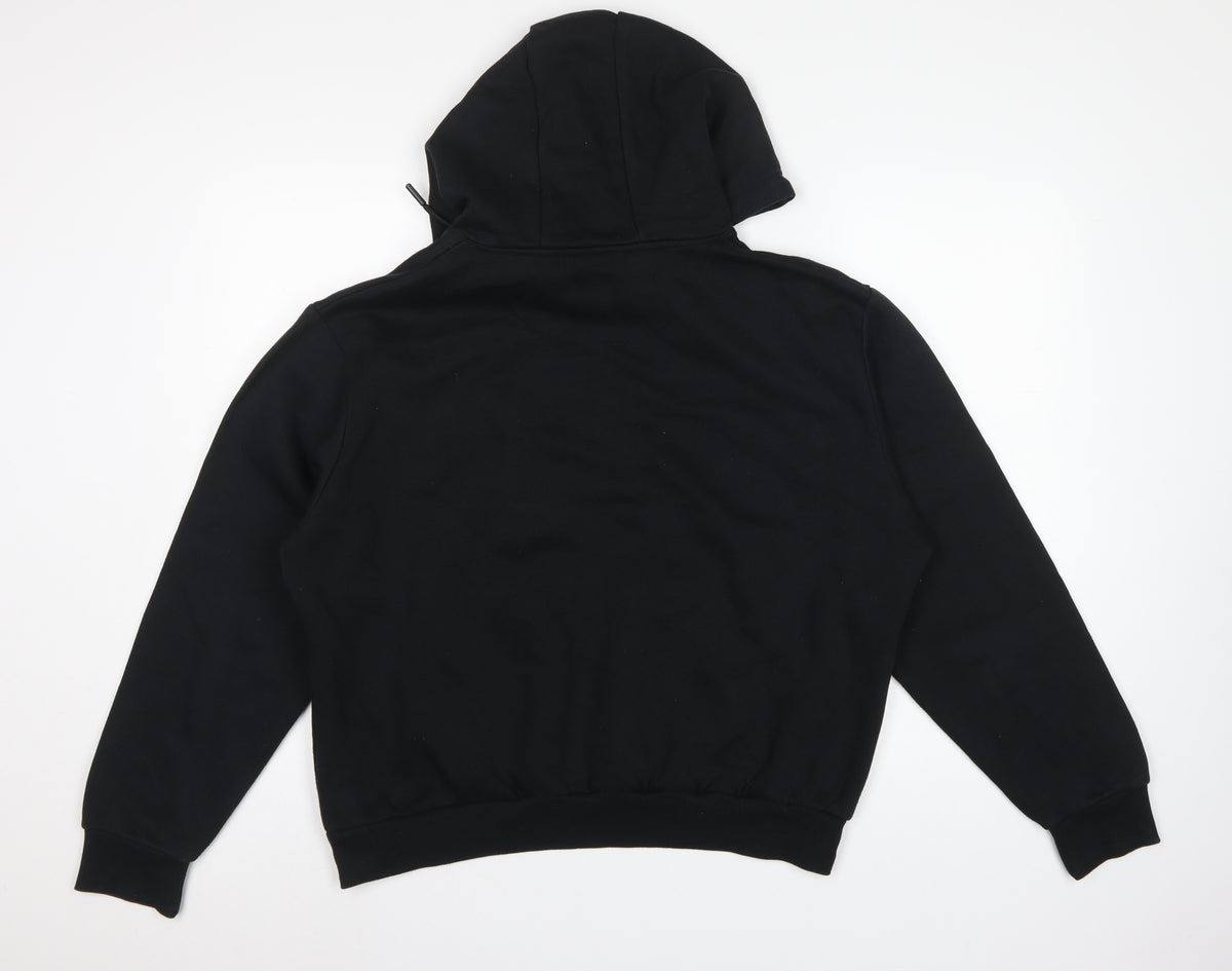 McKenzie Women's Black Logo Pullover Hoodie UK 16 XL Drawstring