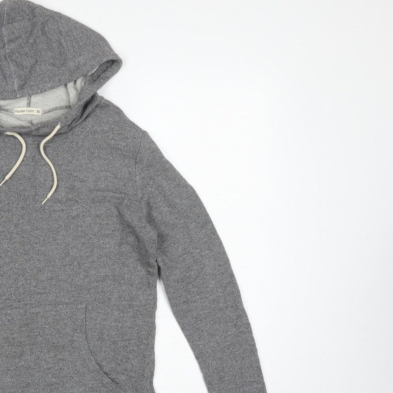 Marine Layer Women’s Grey XS Pullover Hoodie Kangaroo Pocket