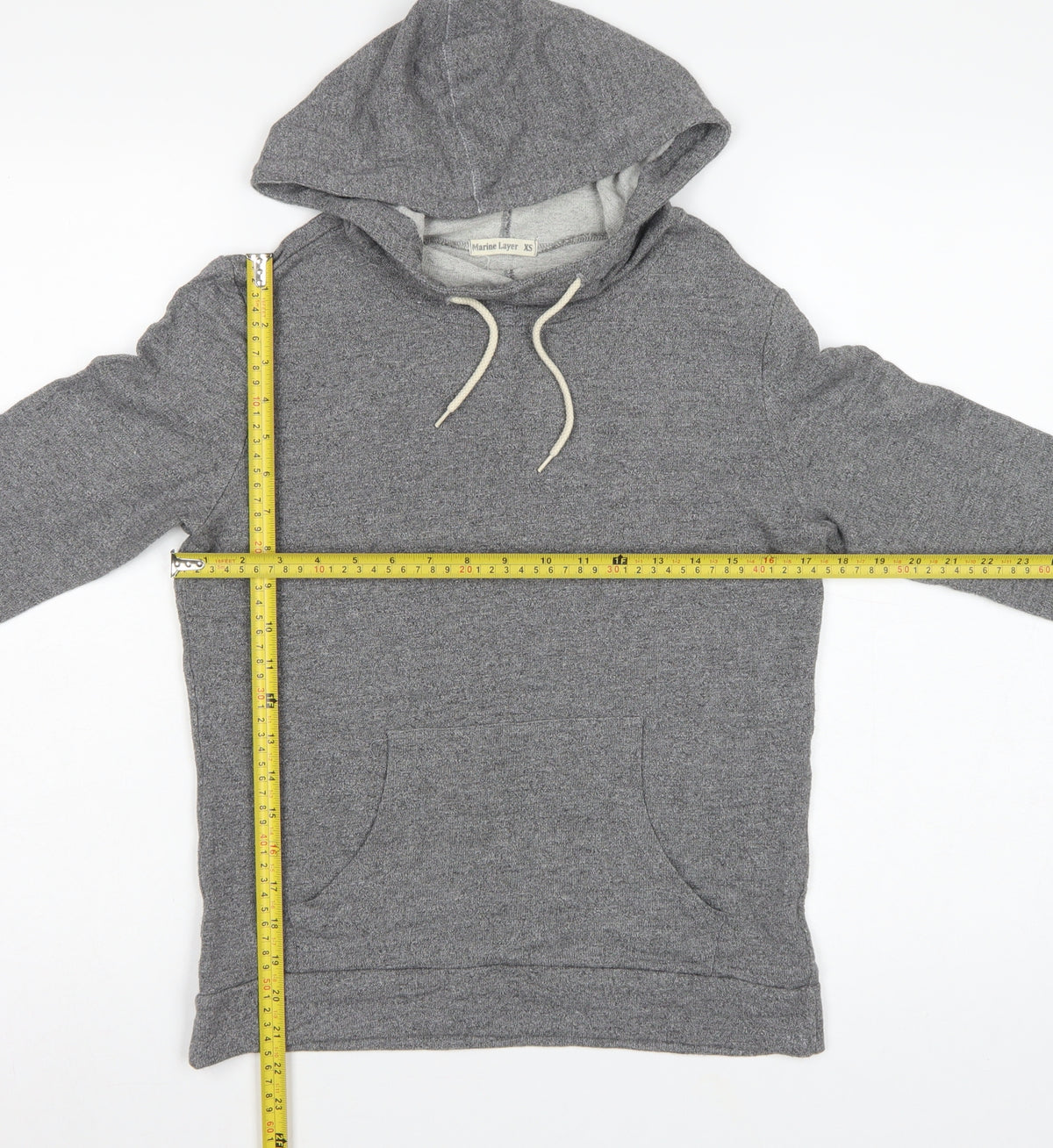 Marine Layer Women’s Grey XS Pullover Hoodie Kangaroo Pocket