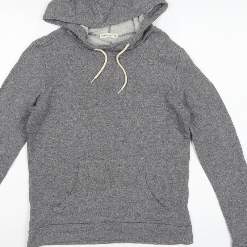 Marine Layer Women’s Grey XS Pullover Hoodie Kangaroo Pocket