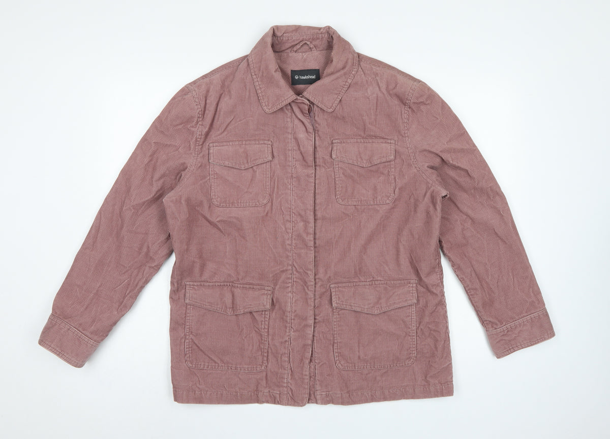 Hawkshead Women's Pink UK 16 Corduroy Military Jacket