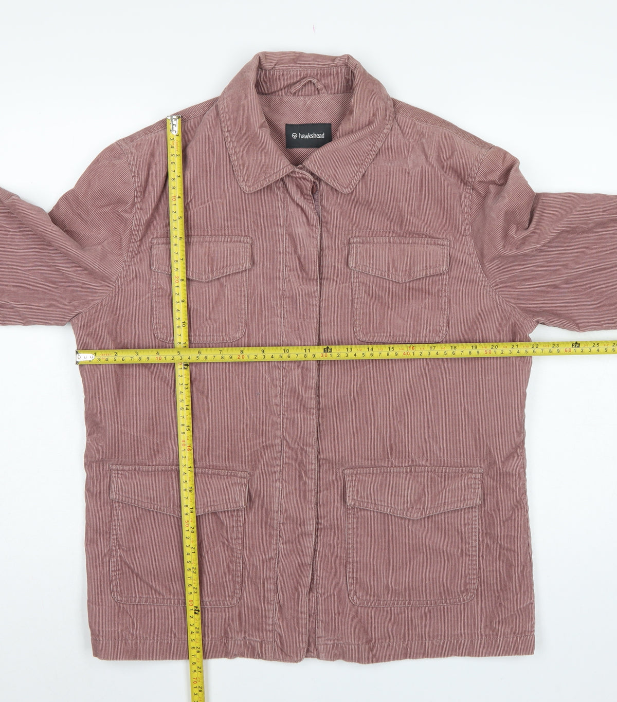 Hawkshead Women's Pink UK 16 Corduroy Military Jacket