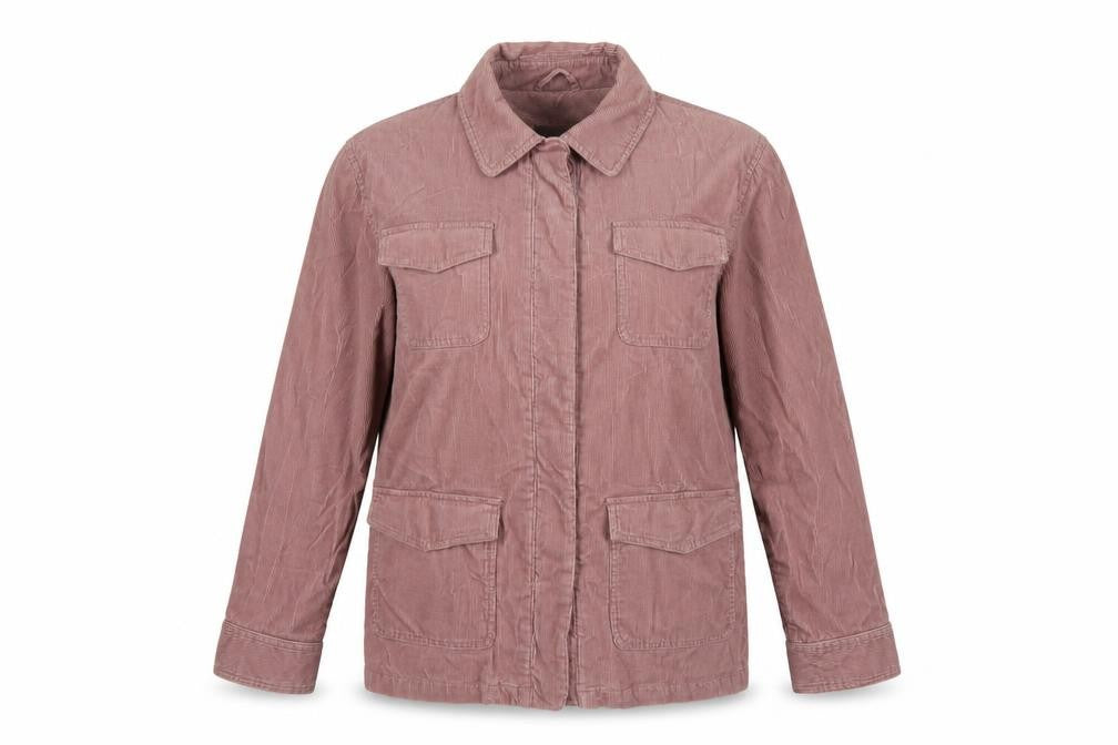 Hawkshead Women's Pink UK 16 Corduroy Military Jacket