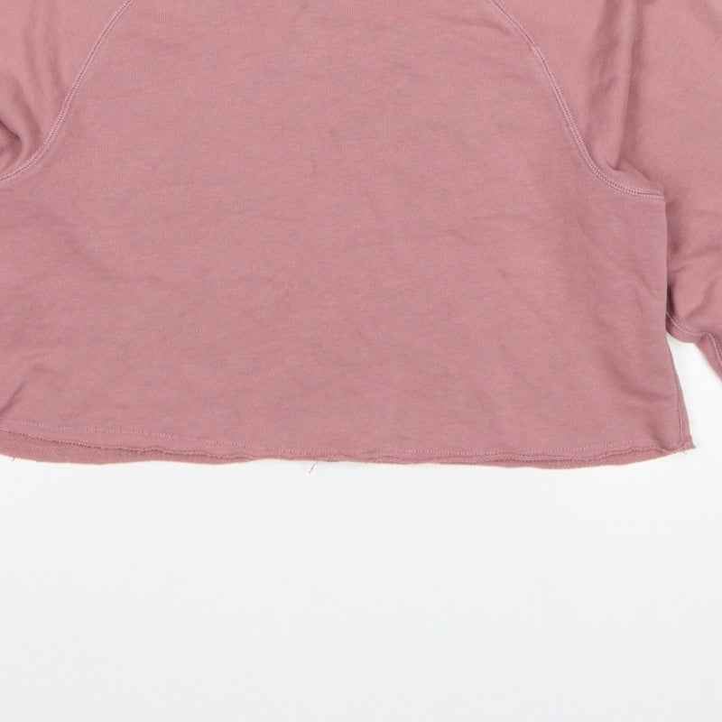 Abercrombie & Fitch Women’s Pink S Cropped Pullover Sweatshirt