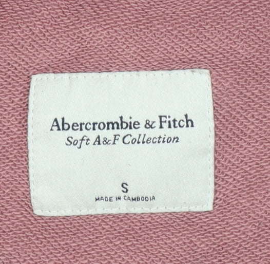 Abercrombie & Fitch Women’s Pink S Cropped Pullover Sweatshirt