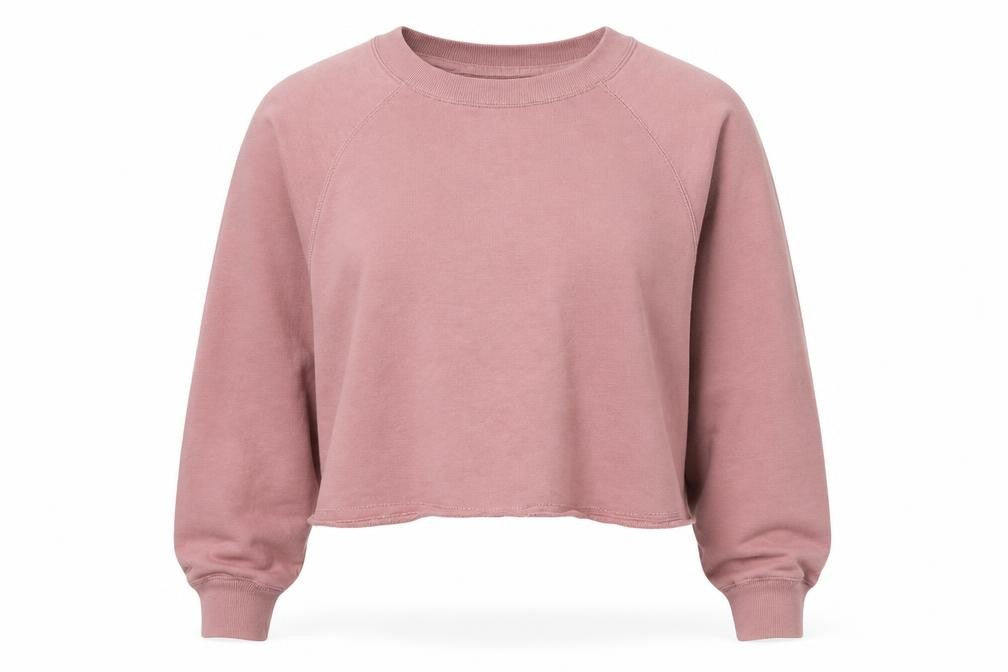 Abercrombie & Fitch Women’s Pink S Cropped Pullover Sweatshirt