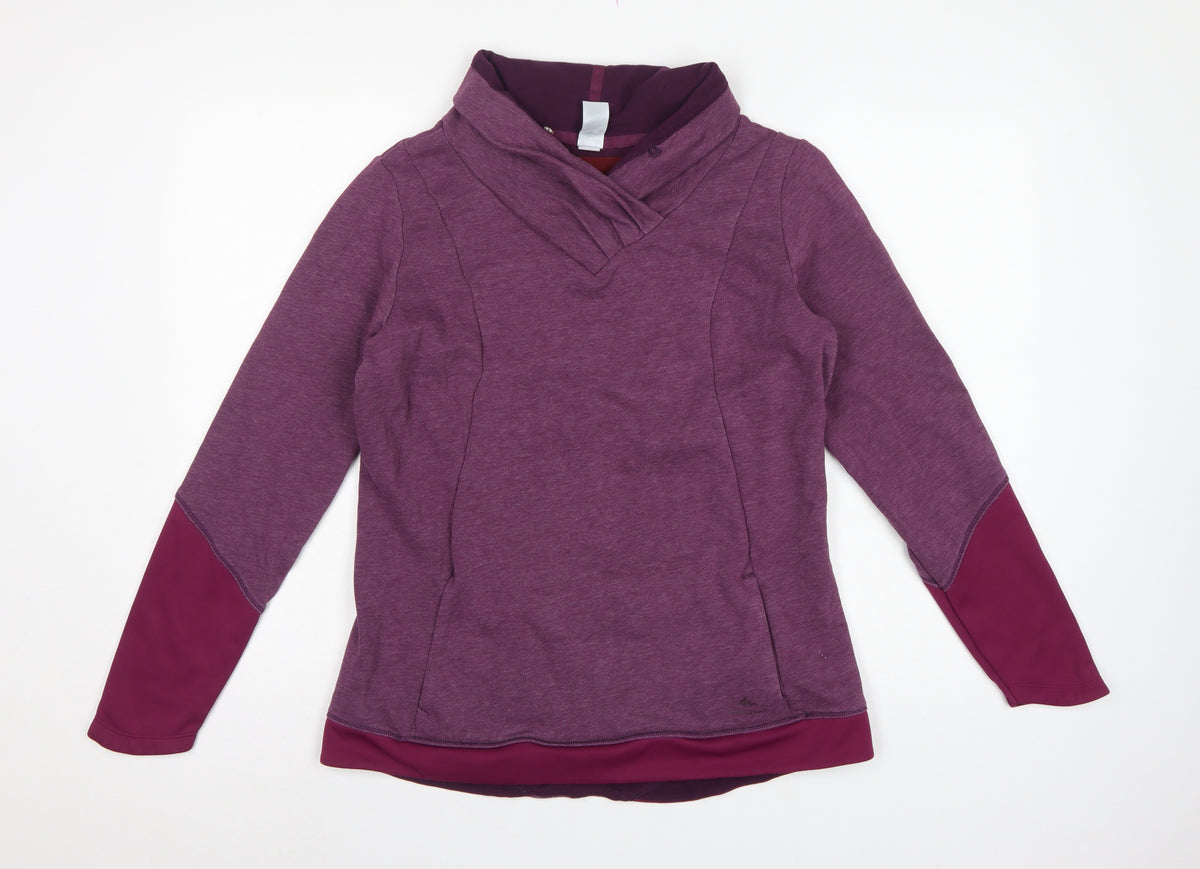 Quechua Women’s Purple Size 8 Hooded Pullover Hiking Sweatshirt