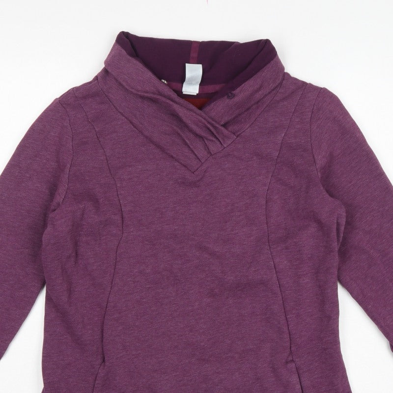 Quechua Women’s Purple Size 8 Hooded Pullover Hiking Sweatshirt