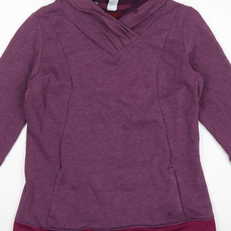 Quechua Women’s Purple Size 8 Hooded Pullover Hiking Sweatshirt