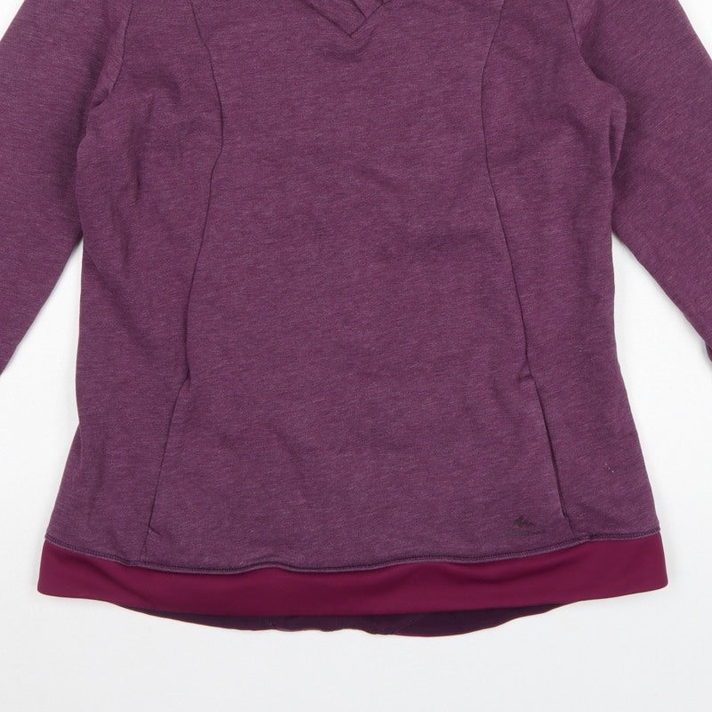 Quechua Women’s Purple Size 8 Hooded Pullover Hiking Sweatshirt