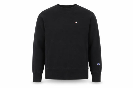 Champion Men’s Black M Reverse Weave Logo Crew Neck Sweatshirt