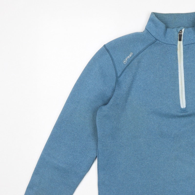 PING Men’s Blue S Sensorwarm 1/4 Zip Golf Pullover Sweatshirt