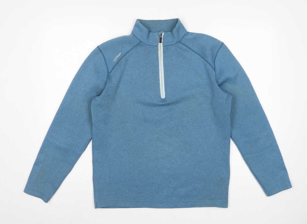 PING Men’s Blue S Sensorwarm 1/4 Zip Golf Pullover Sweatshirt