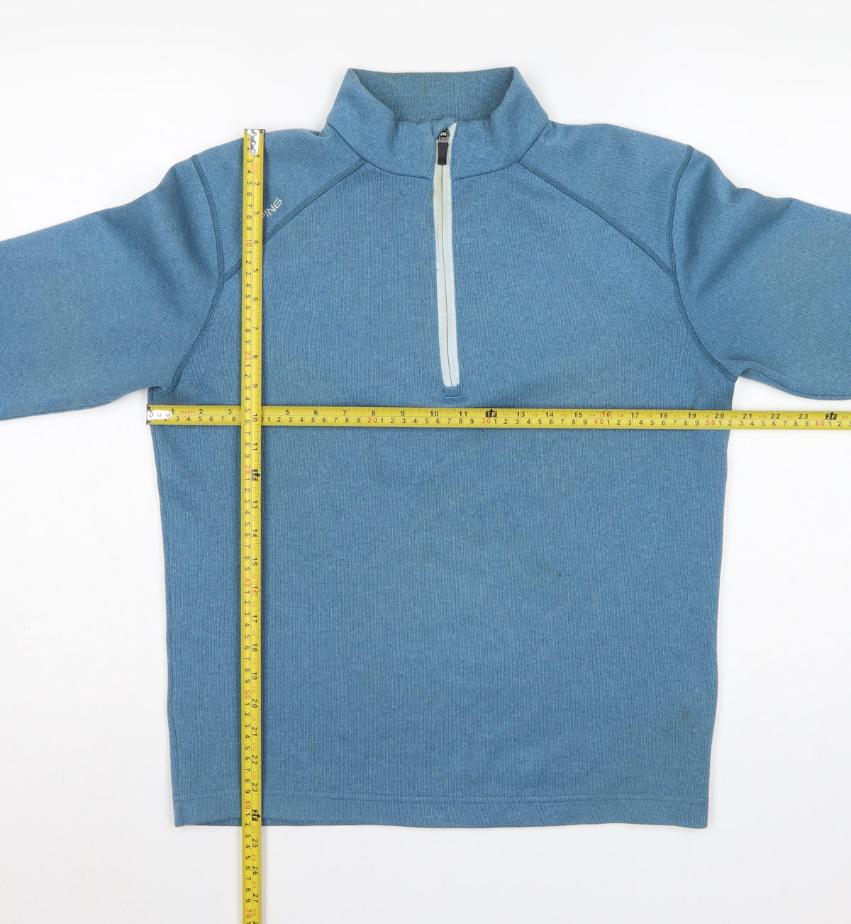 PING Men’s Blue S Sensorwarm 1/4 Zip Golf Pullover Sweatshirt