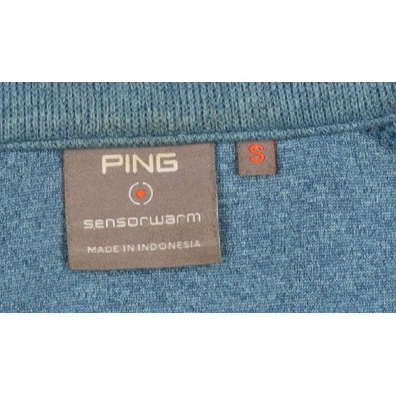 PING Men’s Blue S Sensorwarm 1/4 Zip Golf Pullover Sweatshirt