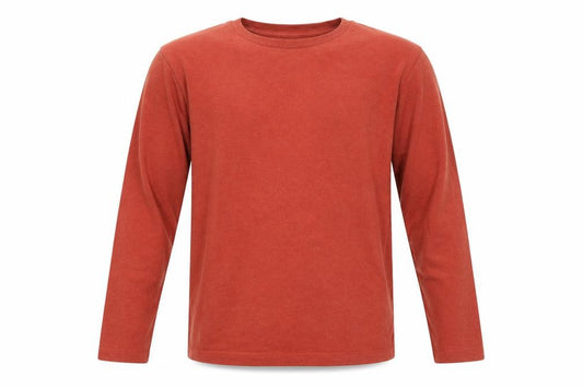 Uniqlo Men’s Orange Cotton Long Sleeve Crew Neck T-Shirt L