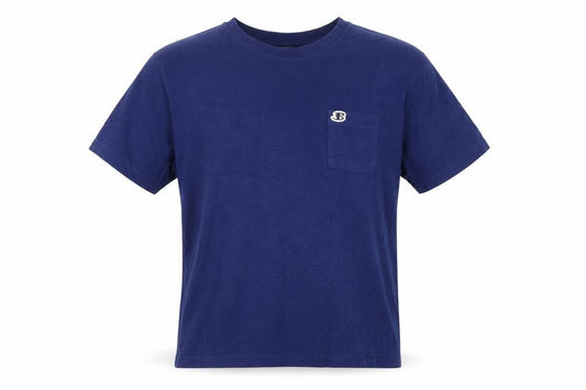 Ben Sherman Men's Blue L Cotton Pocket Logo Crew Neck T-Shirt