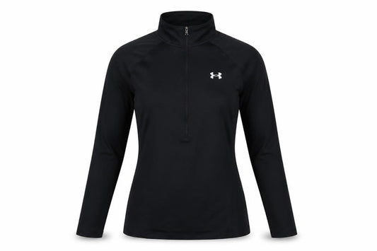 Under Armour Women Black XS HeatGear 1/4 Zip Long Sleeve Pullover Top