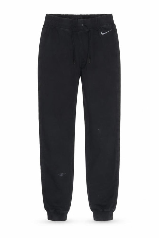 Nike Women Black S Jogger Sweatpants Elastic Waist Logo Cuffed