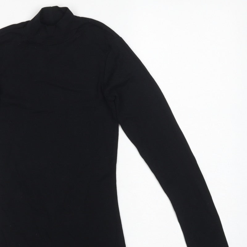 Dorothy Perkins Women’s Black UK 4 Basic Roll Neck Long Sleeve Top