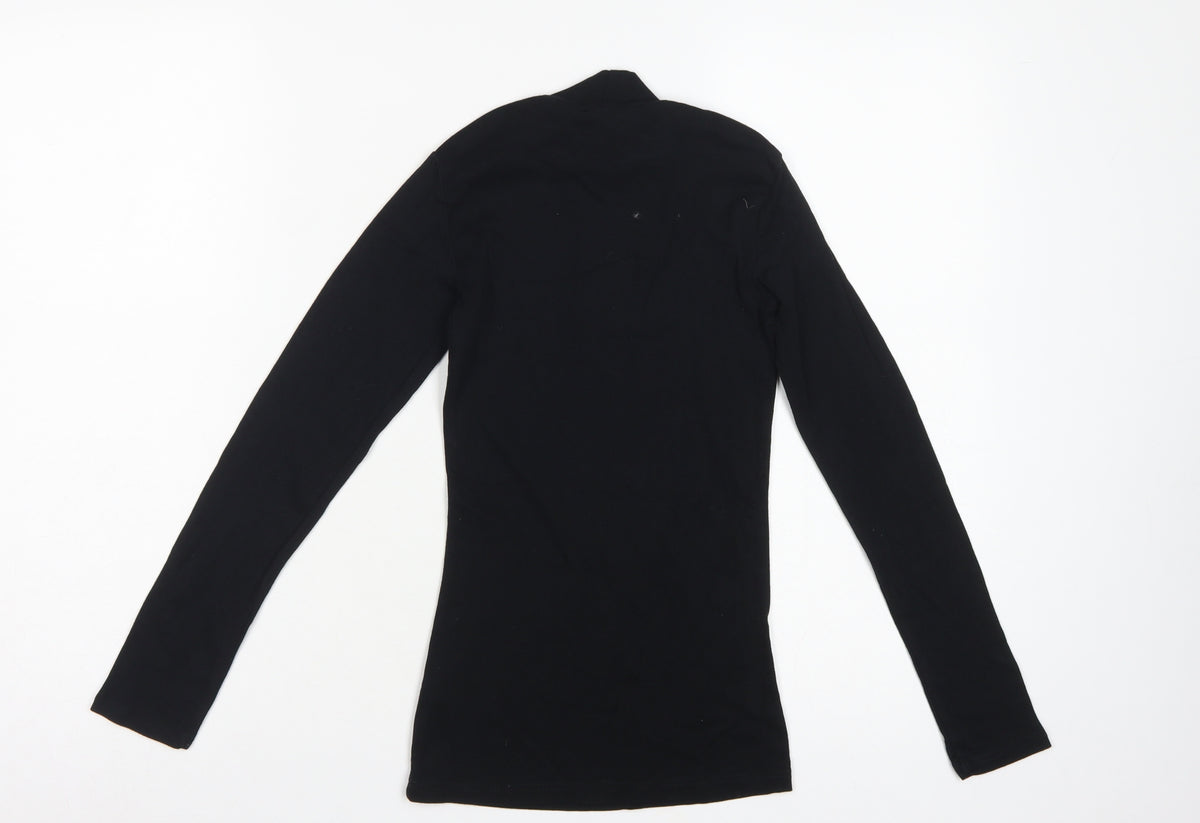 Dorothy Perkins Women’s Black UK 4 Basic Roll Neck Long Sleeve Top