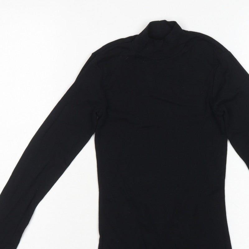 Dorothy Perkins Women’s Black UK 4 Basic Roll Neck Long Sleeve Top