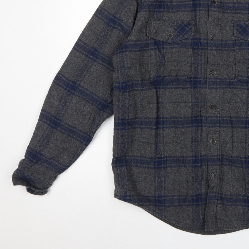 Timberland Earthkeepers Men's Grey Navy Plaid Flannel Shirt M Regular
