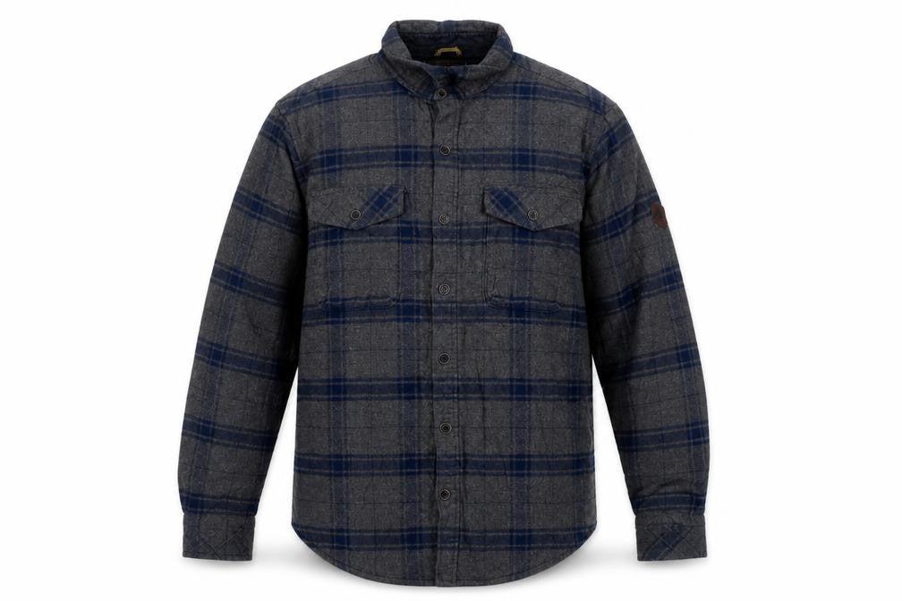 Timberland Earthkeepers Men's Grey Navy Plaid Flannel Shirt M Regular