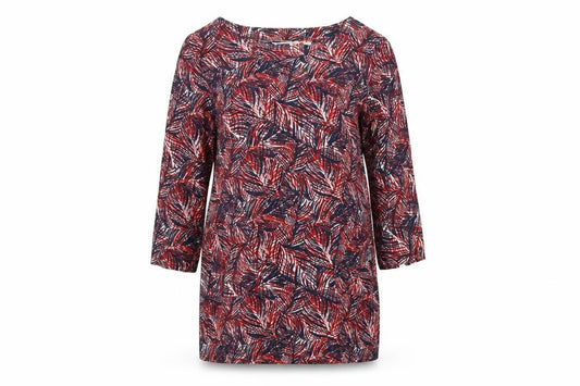 Lily & Me Women’s Multicoloured UK 8 Shift Dress Geometric Linen Blend