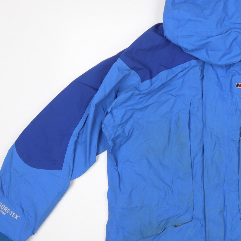 Berghaus Women's Blue Size 16 Gore-Tex Hooded Waterproof Jacket