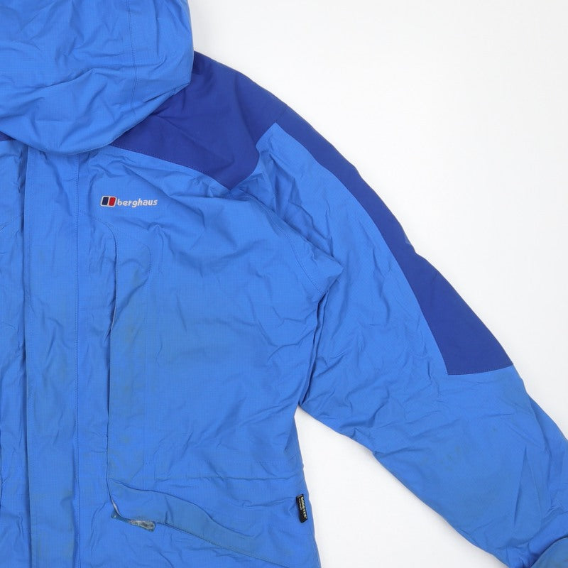 Berghaus Women's Blue Size 16 Gore-Tex Hooded Waterproof Jacket