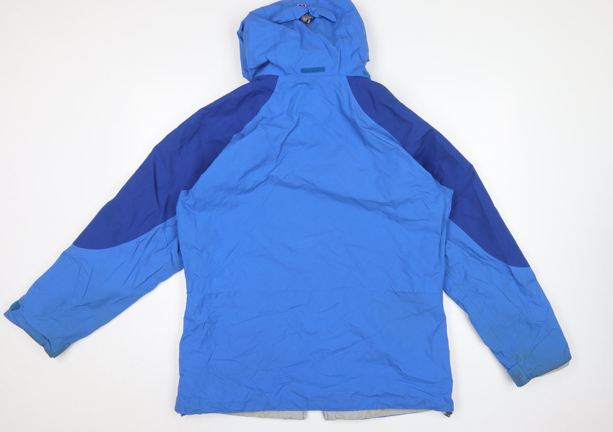 Berghaus Women's Blue Size 16 Gore-Tex Hooded Waterproof Jacket