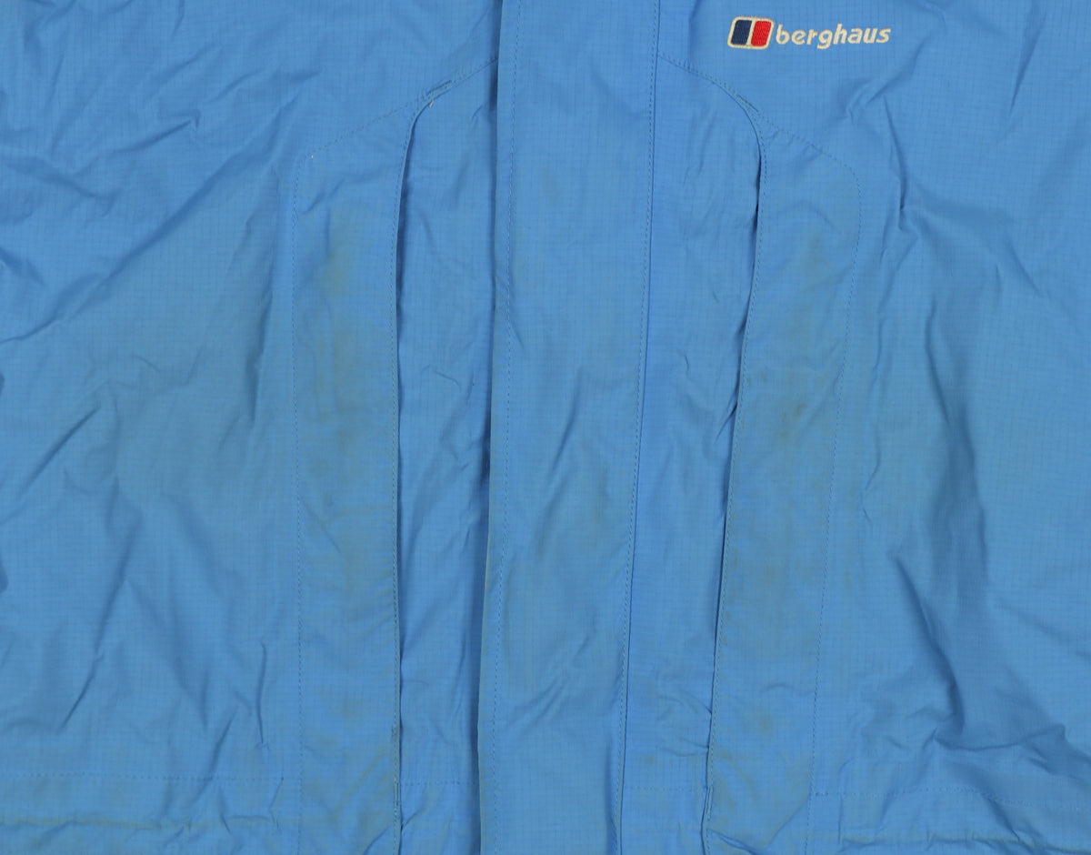 Berghaus Women's Blue Size 16 Gore-Tex Hooded Waterproof Jacket