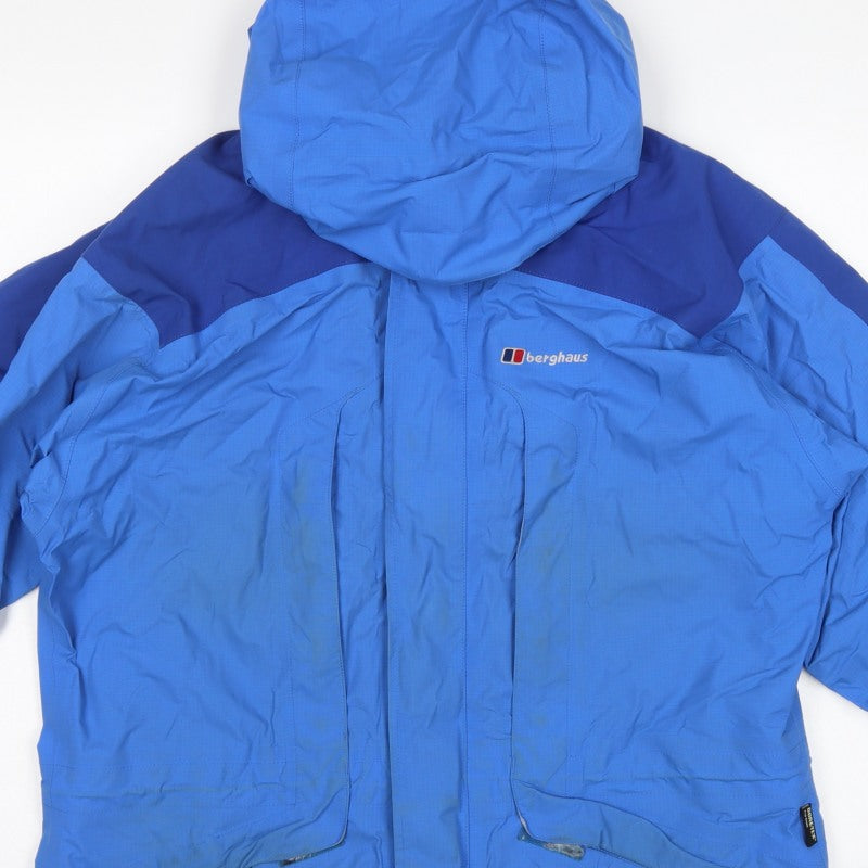 Berghaus Women's Blue Size 16 Gore-Tex Hooded Waterproof Jacket