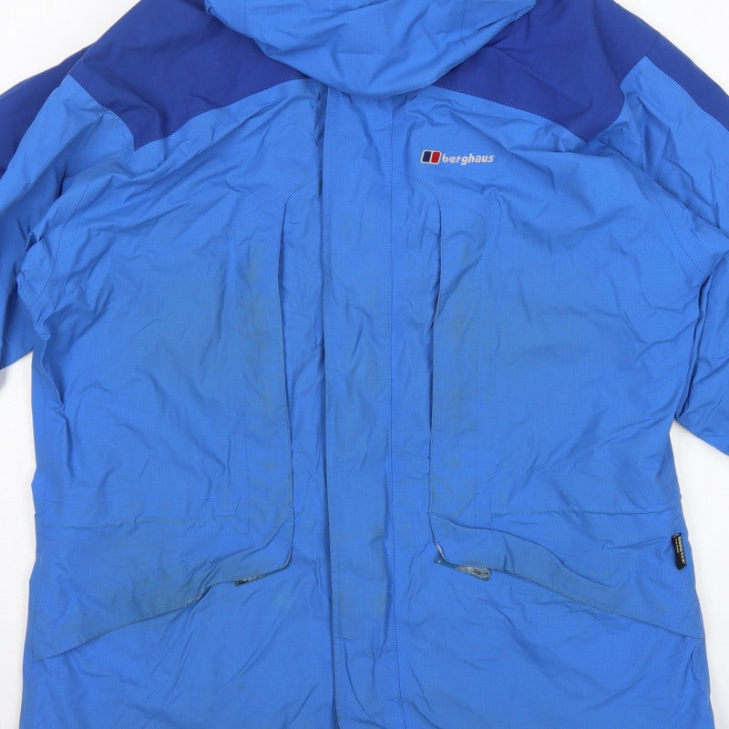 Berghaus Women's Blue Size 16 Gore-Tex Hooded Waterproof Jacket