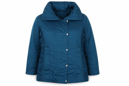 Kluss Collection Women’s Blue Size 14 Hooded Padded Puffer Coat
